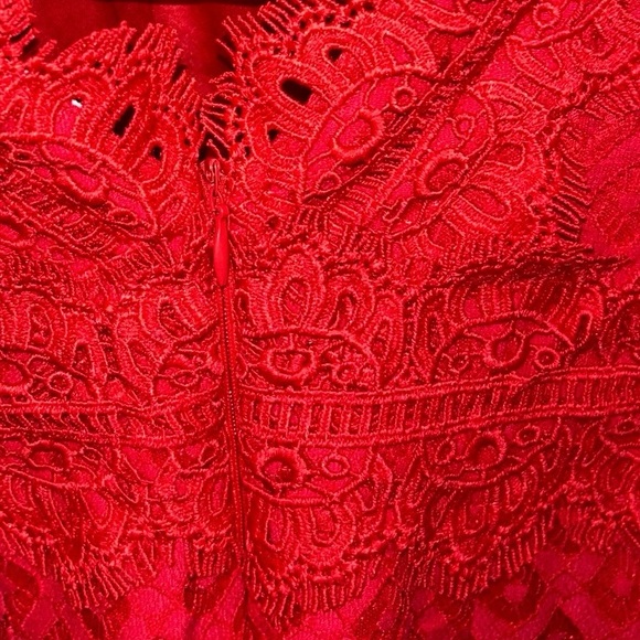Selfie Leslie Red Mini Dress Women’s Small NWT - Picture 8 of 8